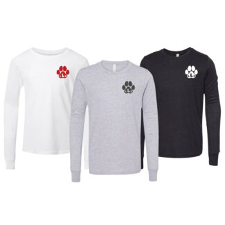 Long Sleeve Paw Print Tee